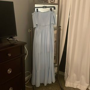 Off the shoulder formal dress